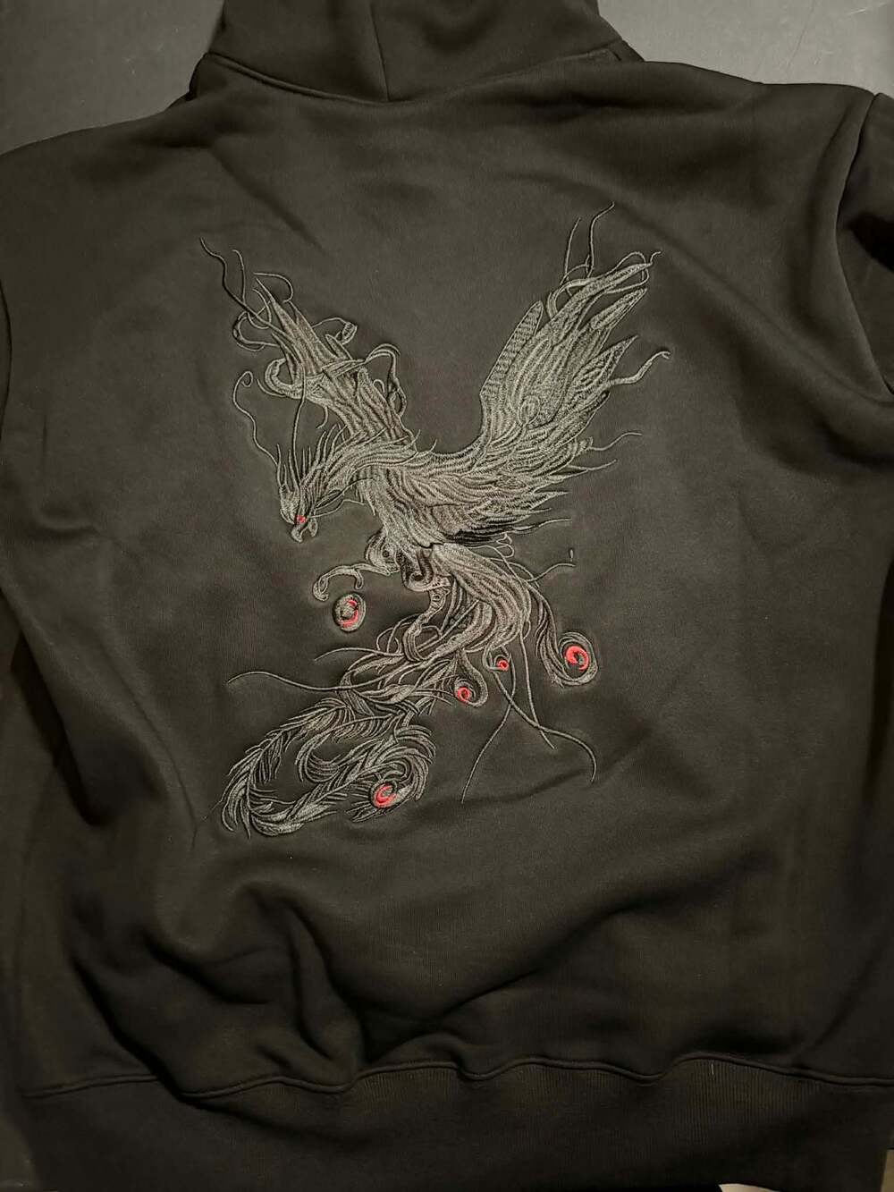 Niepce Inc Phoenix King Embroidered Japanese Streetwear Hoodie